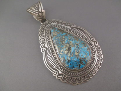 Large Turquoise Pendant by Arnold Blackgoat