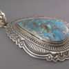 Large Turquoise Pendant by Arnold Blackgoat