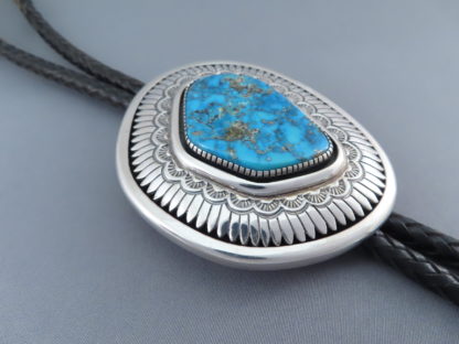 Awesome Allison Lee Bolo Tie with Morenci Turquoise