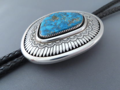 Awesome Allison Lee Bolo Tie with Morenci Turquoise