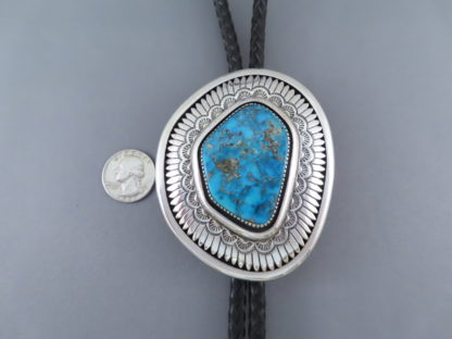 Awesome Allison Lee Bolo Tie with Morenci Turquoise