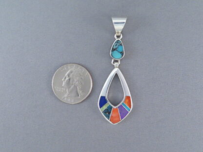 Inlaid Multi-Color Pendant (Larger)