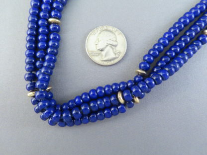 Lapis & 14kt Gold Necklace (3-Strands)
