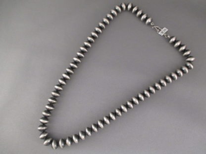 Oxidized Sterling Silver Bead Necklace