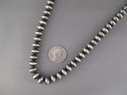 Oxidized Sterling Silver Bead Necklace
