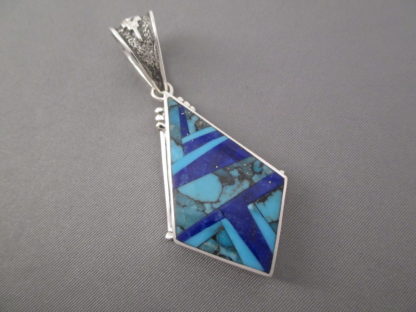 Turquoise & Lapis Inlay Pendant
