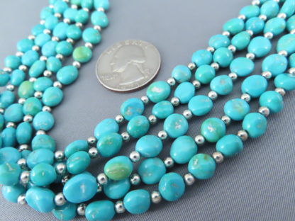 Kingman Turquoise Necklace by Desiree Yellowhorse