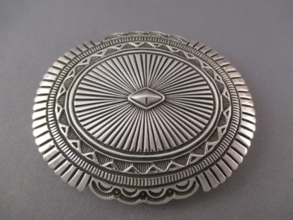 Orville White Sterling Silver Belt Buckle