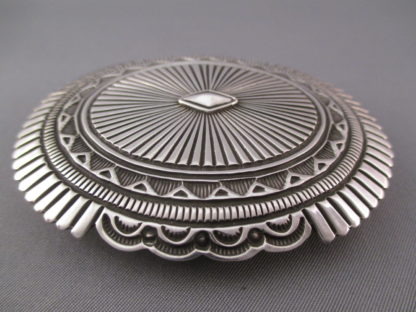 Orville White Sterling Silver Belt Buckle