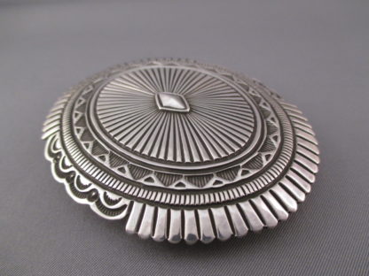 Orville White Sterling Silver Belt Buckle