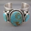 IMPRESSIVE Royston Turquoise Cuff Bracelet