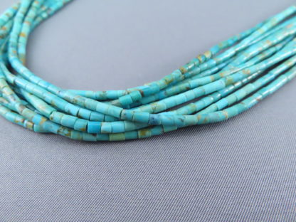 Kingman Turquoise Heishi Necklace