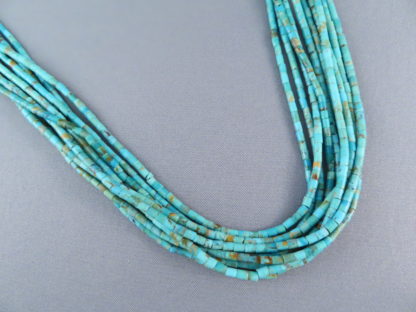 Kingman Turquoise Heishi Necklace