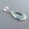 Sonoran Turquoise Inlay Pendant (‘open-drop’)