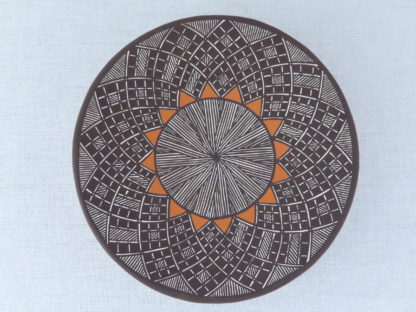 Smaller Acoma Pottery Plate by Amanda Lucario