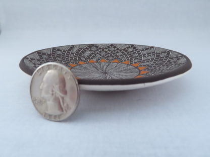 Smaller Acoma Pottery Plate by Amanda Lucario