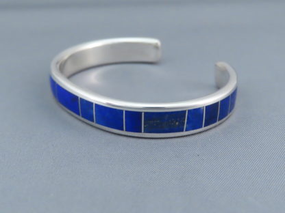 Sterling Silver & Lapis Inlay Cuff Bracelet
