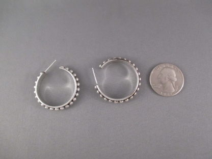 Hoop Earrings by Artie Yellowhorse (Larger)