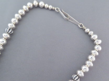 Bryan Joe Sterling Silver Bead Necklace (18″)
