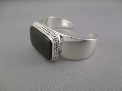 Onyx & Sterling Silver Cuff Bracelet by Artie Yellowhorse