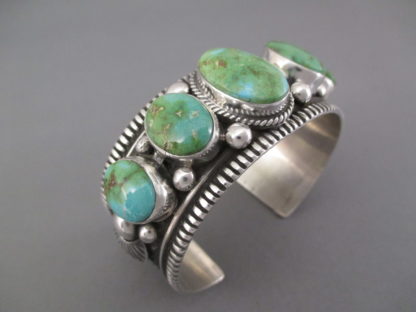 Sonoran Gold Turquoise Cuff Bracelet by Guy Hoskie