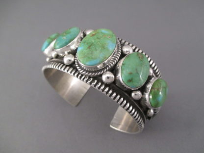 Sonoran Gold Turquoise Cuff Bracelet by Guy Hoskie