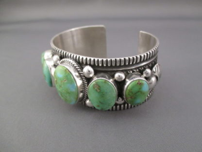 Sonoran Gold Turquoise Cuff Bracelet by Guy Hoskie