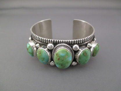 Sonoran Gold Turquoise Cuff Bracelet by Guy Hoskie