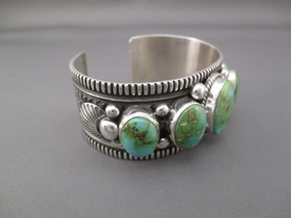 Sonoran Gold Turquoise Cuff Bracelet by Guy Hoskie