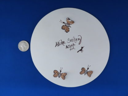 Acoma Pottery Plate with Butterflies by Alicia Sanchez