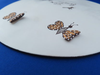 Acoma Pottery Plate with Butterflies by Alicia Sanchez
