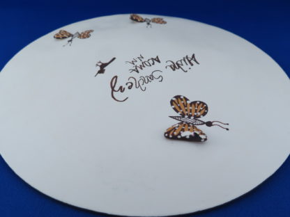 Acoma Pottery Plate with Butterflies by Alicia Sanchez
