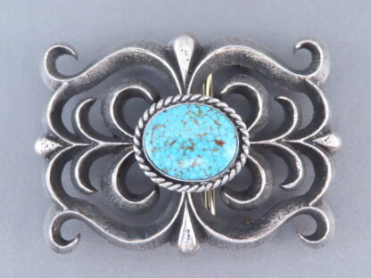 Kingman Turquoise Belt Buckle – Sandcast