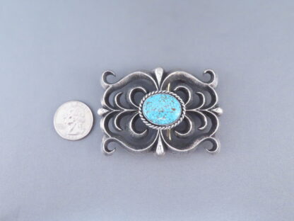 Kingman Turquoise Belt Buckle – Sandcast