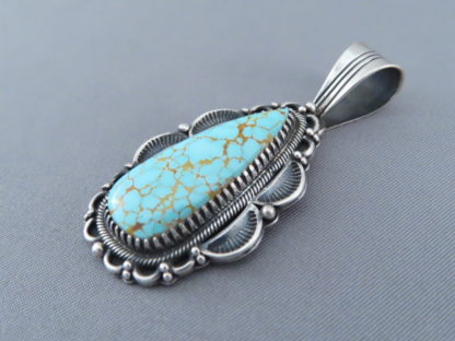 #8 Turquoise Pendant by Delbert Gordon