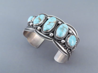 Dry Creek Turquoise Cuff Bracelet by Andy Cadman