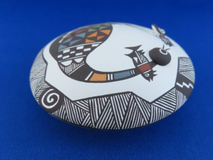 Seed Pot with ‘Cloudswallower’ by Carolyn Concho (Acoma)