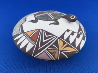 Carolyn Concho Seed Pot with Turtle (Acoma Pottery)