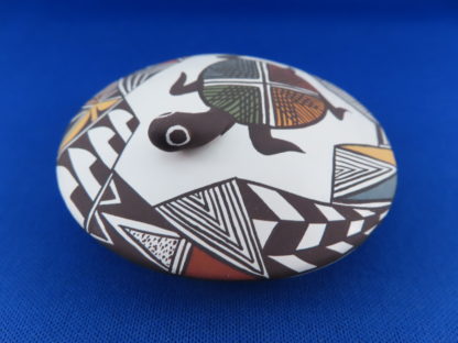 Carolyn Concho Seed Pot with Turtle (Acoma Pottery)