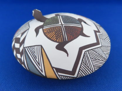 Carolyn Concho Seed Pot with Turtle (Acoma Pottery)