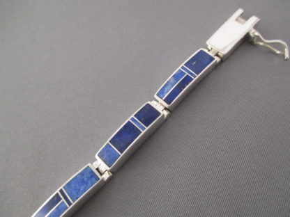 Lapis Inlay Link Bracelet