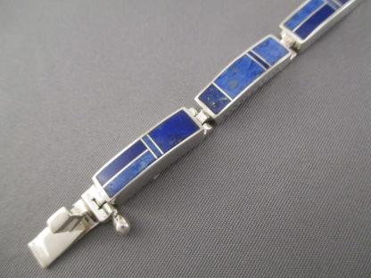 Lapis Inlay Link Bracelet