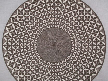 Acoma Pottery Plate by Rebecca Lucario