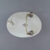 Coral Belt Buckle by Leonard Nez (Navajo)