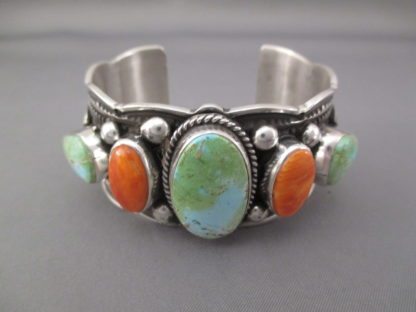 Spiny Oyster Shell & Sonoran Gold Turquoise Bracelet