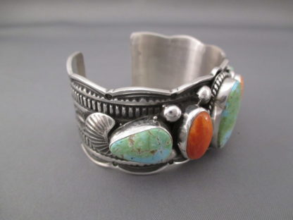 Spiny Oyster Shell & Sonoran Gold Turquoise Bracelet