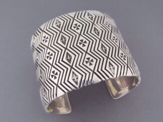 Jennifer Curtis Wide Sterling Silver Bracelet