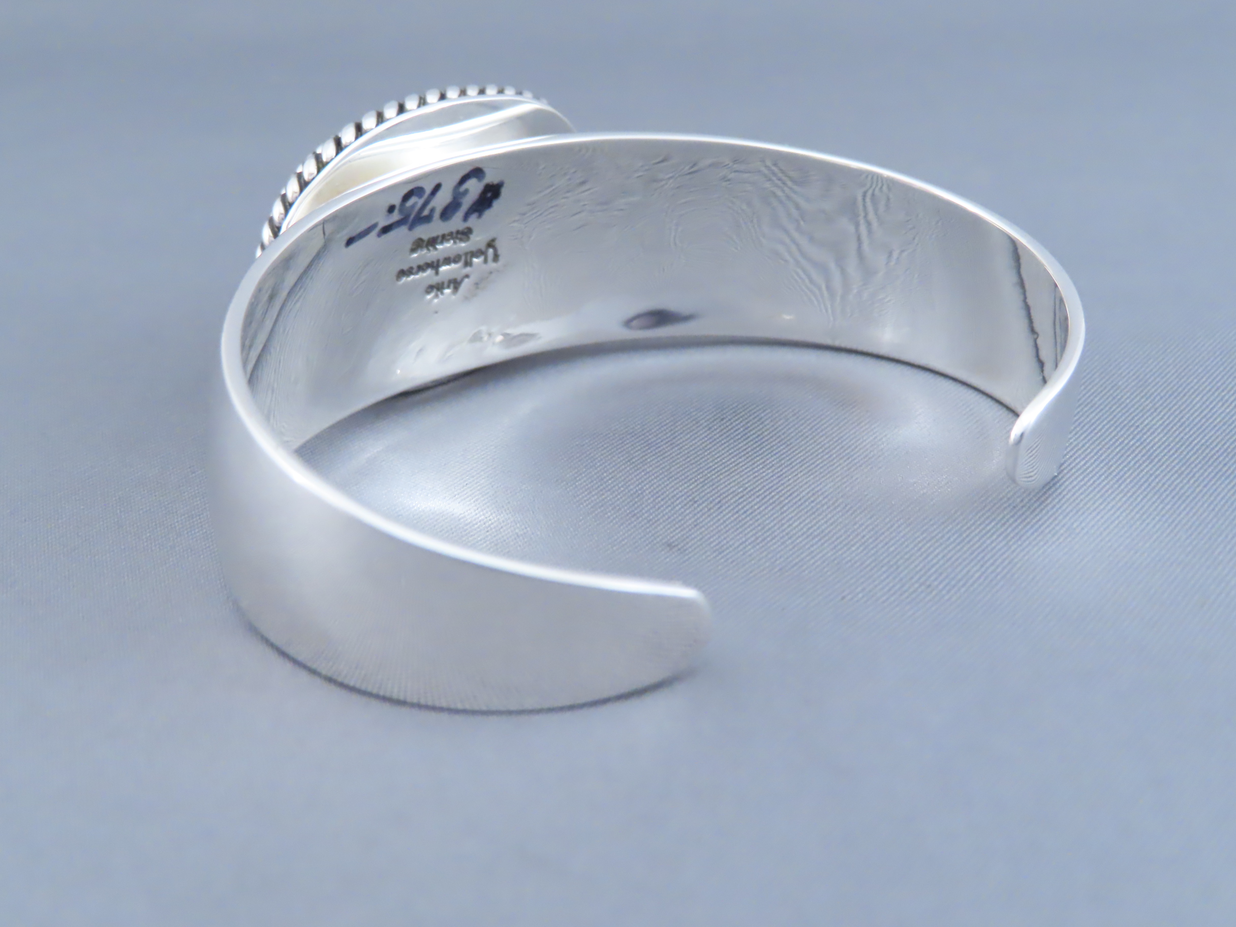 Onyx & Sterling Silver Cuff Bracelet by Artie Yellowhorse