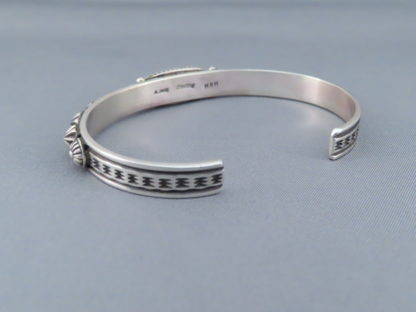 Large Coral Cuff Bracelet in Sterling Silver by Albert Jake
