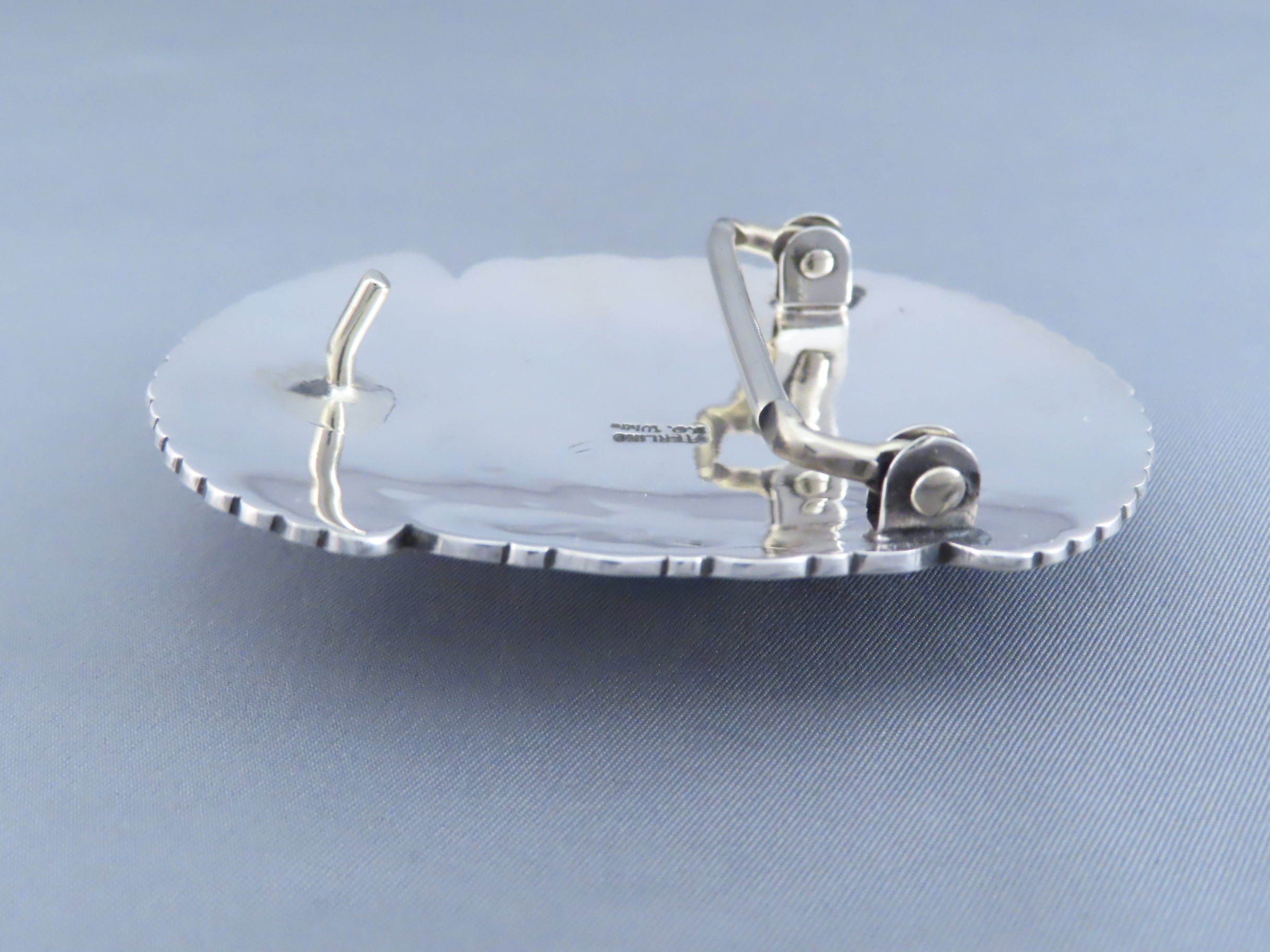 Turquoise Belt Buckle by Tsosie White - Native American Jewelry